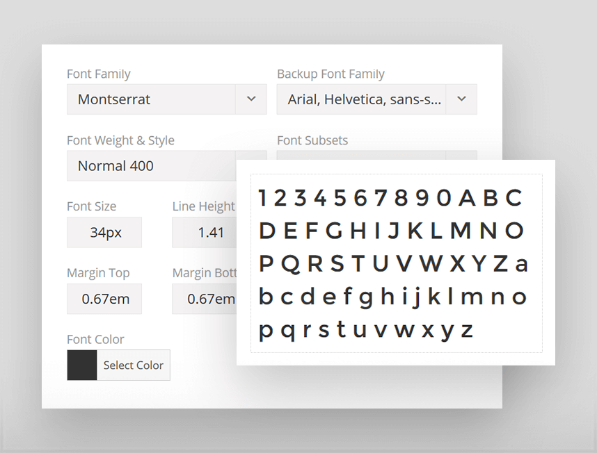 Configuración de la tipografía en Avada 4.0